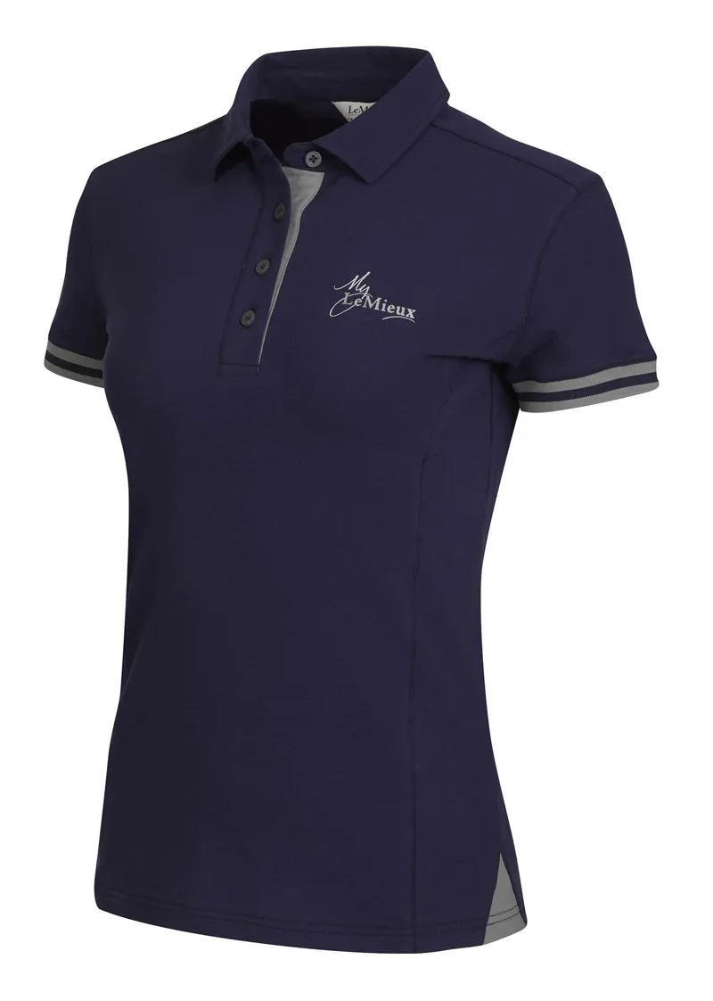 LeMieux Polo Shirt Ladies in Navy Blue-1